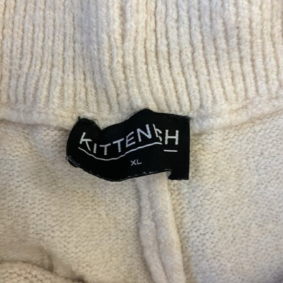 Kittenish (set) brown & cream V neck striped sweater & matching sweatpants XL - Picture 11 of 14